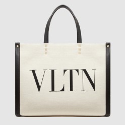VLTN 캔버스 쇼퍼백