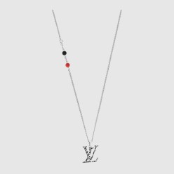 LV x YK LV 인피니티 도트 펜던트 실버 M01089
