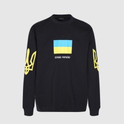 로고 프린트 긴팔