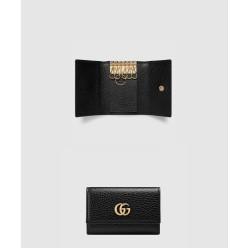 GG 마몬트 가죽 키 케이스 456118