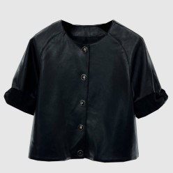 로고 쇼트 코트