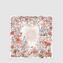 Saisons Printemps Soleil 90 스퀘어 스카프 42STA