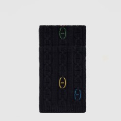 Tri-Maillon Details Cuir 머플러