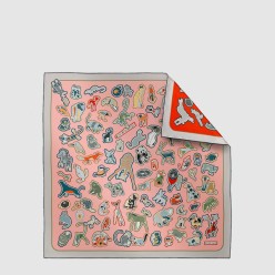 Caracteristick 더블 페이스 스카프 90