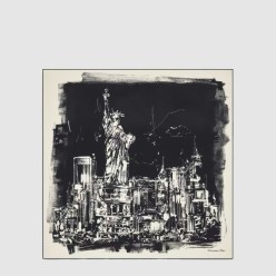 New York 90 스퀘어 스카프 44NYL