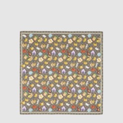 GG Animal Print Silk 736255