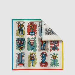 Botanica Grafica 더블 페이스 스카프 90