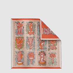 Botanica Grafica 더블 페이스 스카프 90