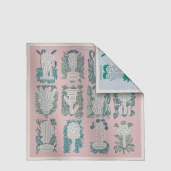 Botanica Grafica 더블 페이스 스카프 90