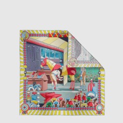 Pony Pit Stop 더블 페이스 스카프 90