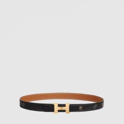 Mini Constance 벨트 버클 Hermes sur Mer 리버서블 가죽 스트랩