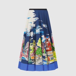 Souvenir 플레어 미디 스커트