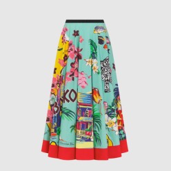 Souvenir 플레어 미디 스커트