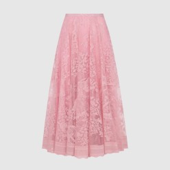 Dioriviera 플레어 미디 스커트