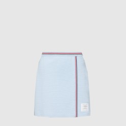 코튼 와플 미니 랩 스커트